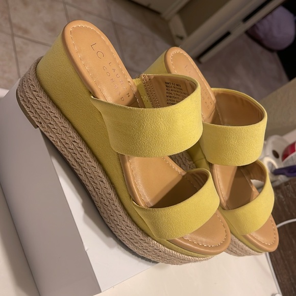 LAUREN CONRAD Espadrille Wedge Shoes size 6.5 - Picture 13 of 13